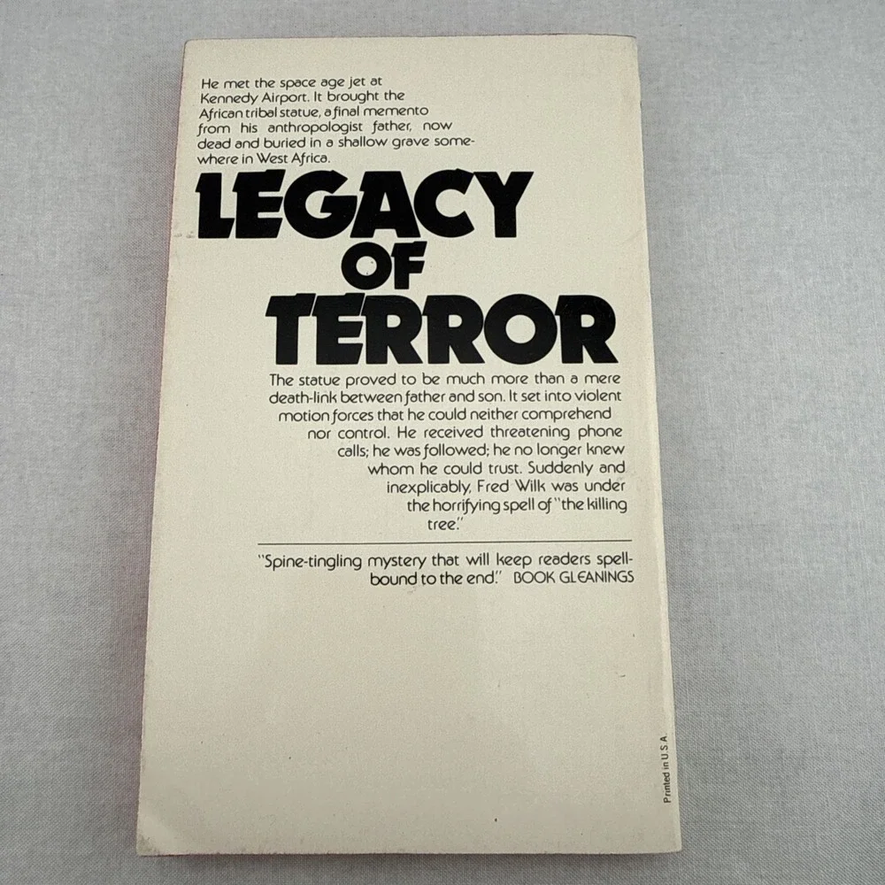The Killing Tree by Jay Bennett SIGNED 1972 1st Ed Avon Vintage Horror Paperback